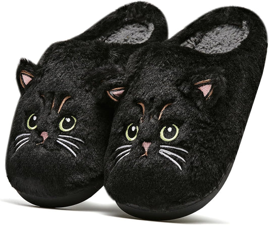 Animal Slippers for Women and Men Fuzzy Memory Foam Non-Slip Warm Indoor