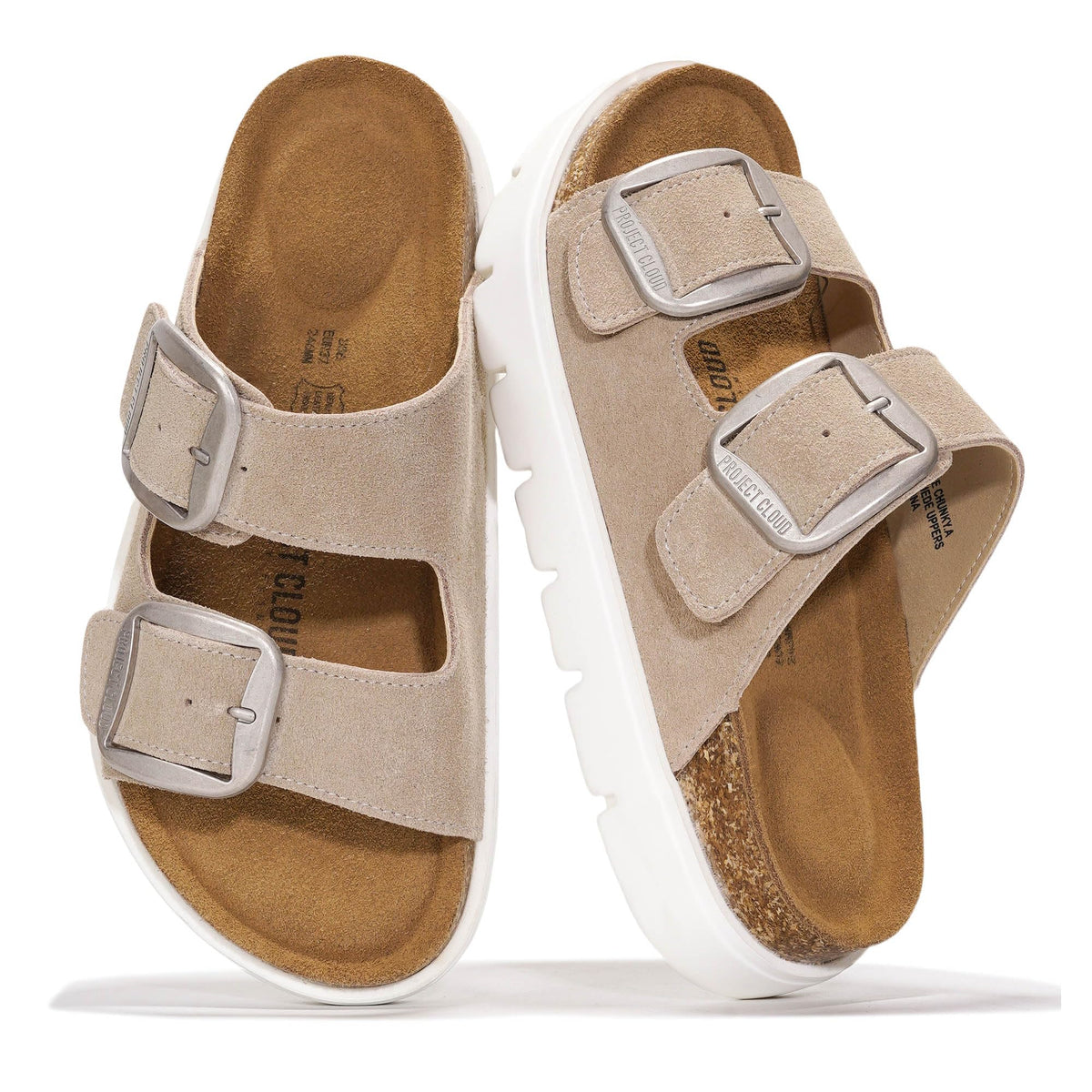 Project Cloud 100% Genuine Leather Platform Sandals Women (Greecechunky)