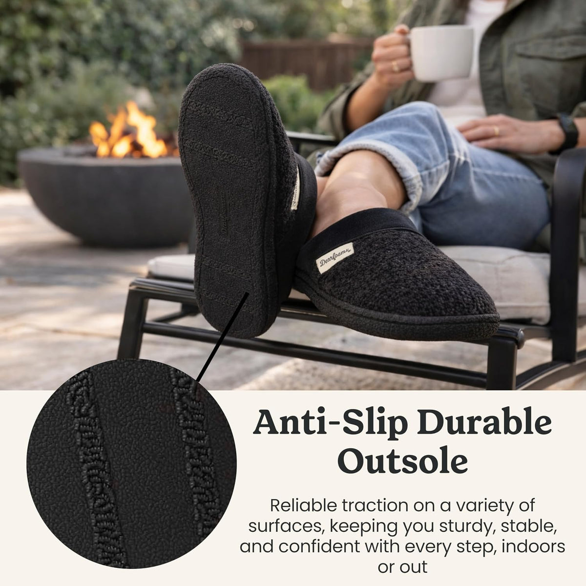 Dearfoams Women's Samantha Knit Closed Toe Scuff Slipper