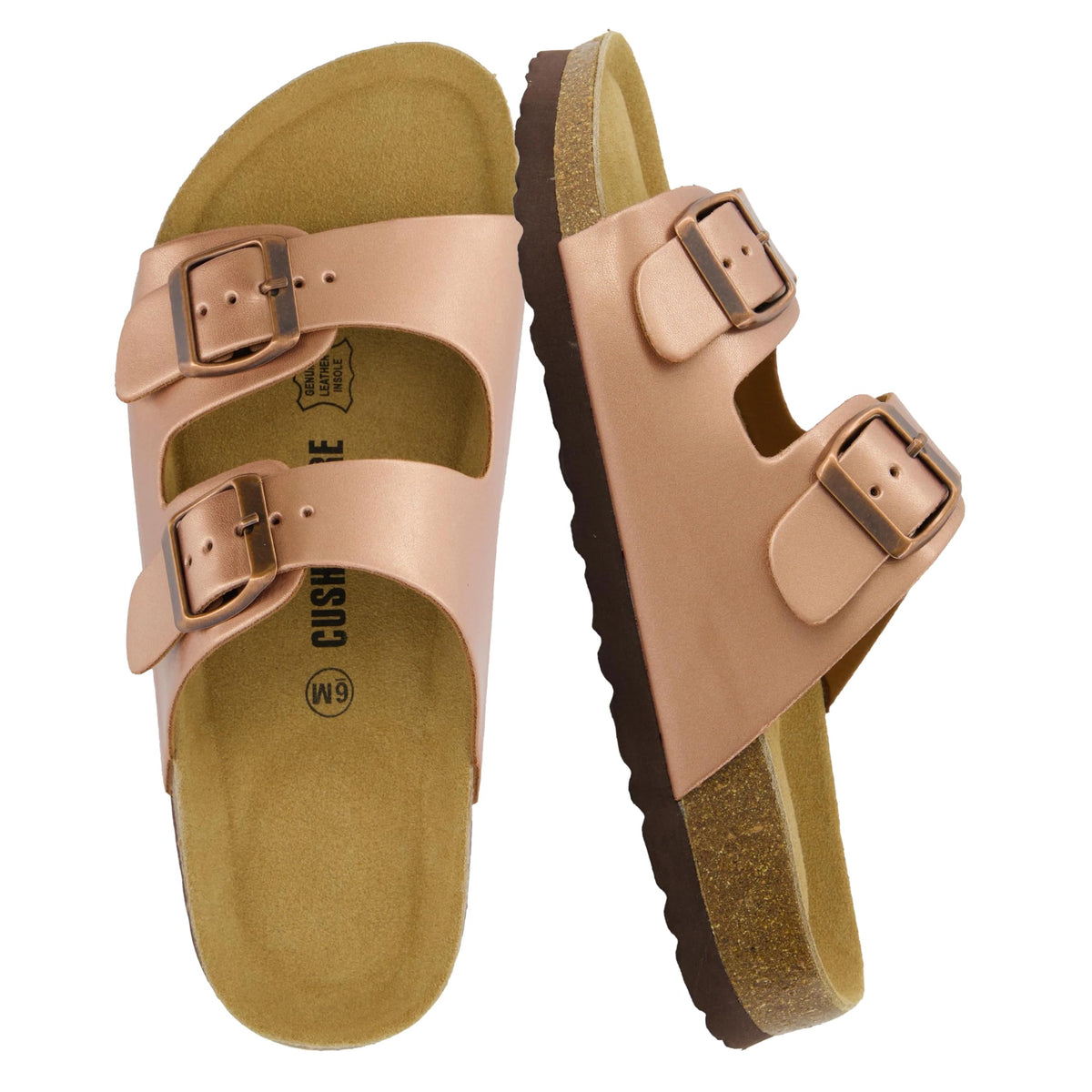 CUSHIONAIRE Lane Cork Slide Women's Sandals, Comfortable Sandals for Women