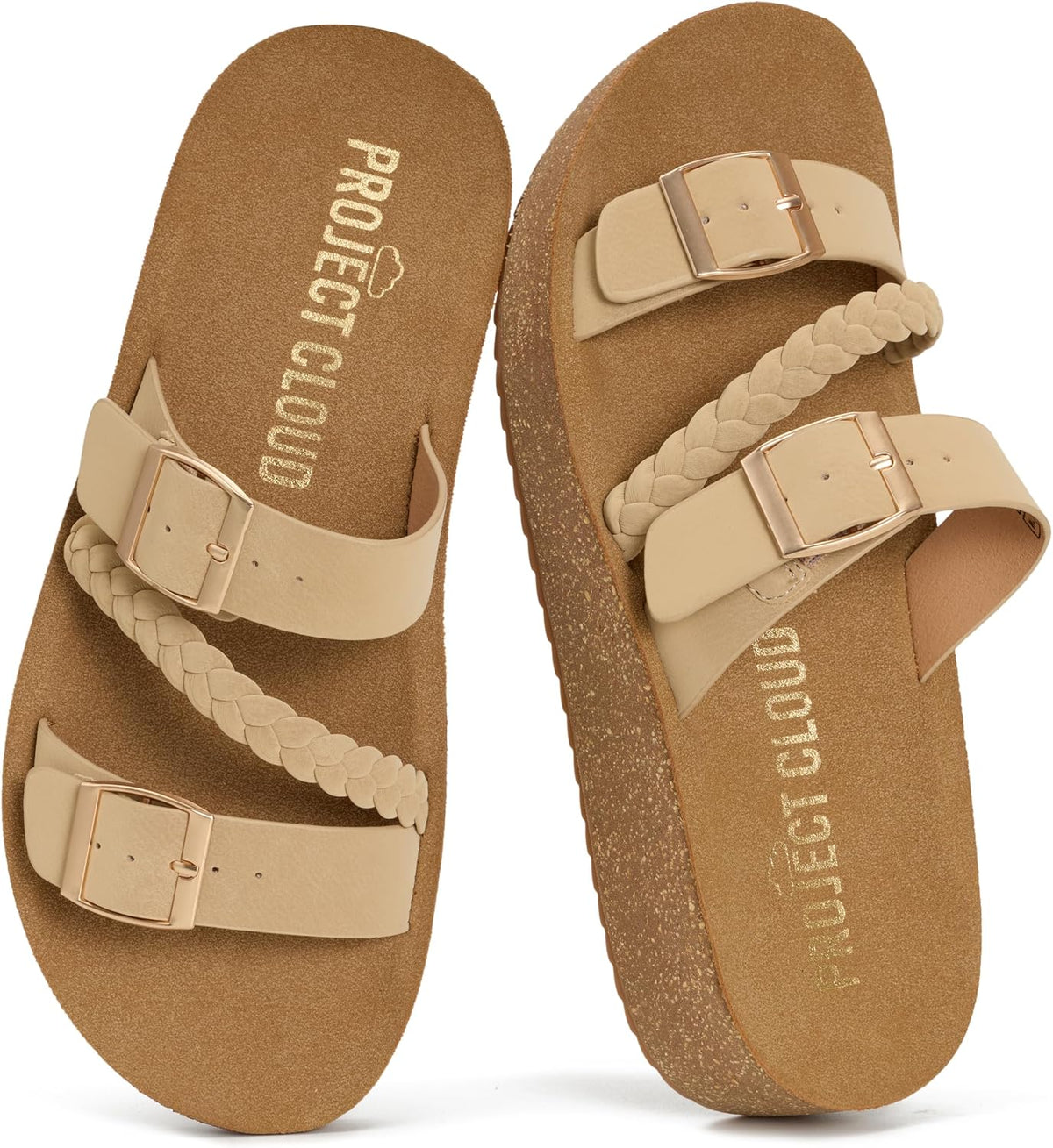 Project Cloud Comfortable Womens Sandals Platform Sandals for Women