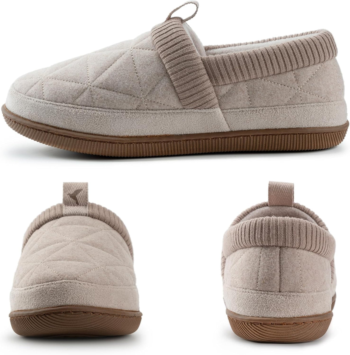 RockDove Women's Knit Cuff Closed Back House Slippers
