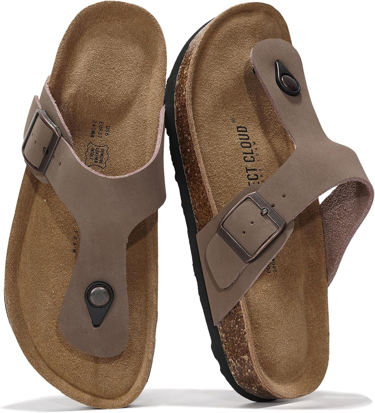 Project Cloud 100% Genuine Leather Thong Sandals & Flip Flops for Women