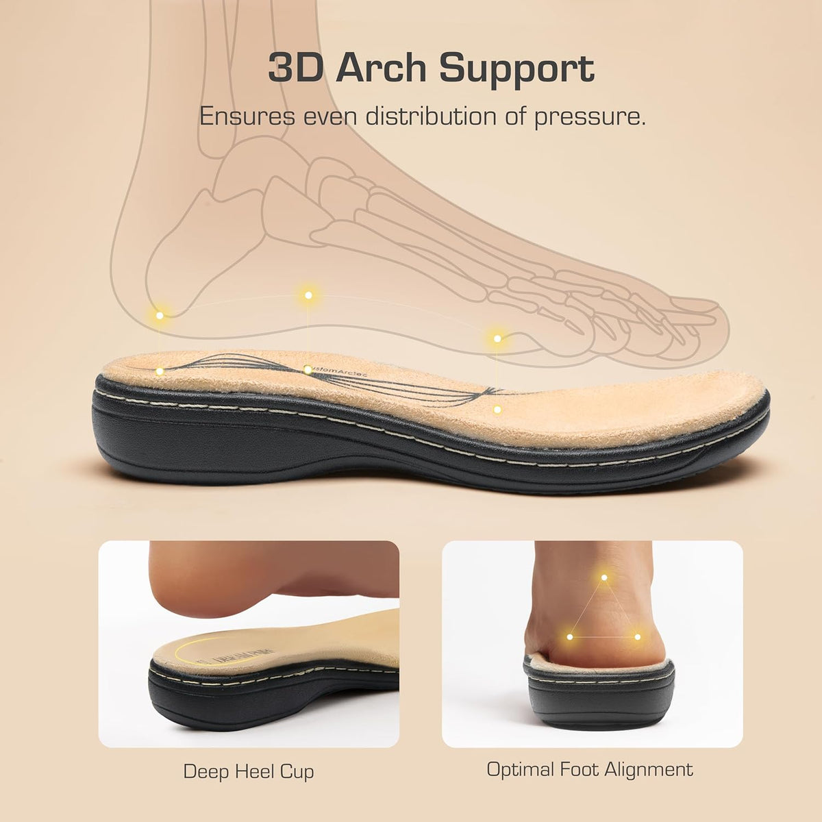 DREAM PAIRS Women's Slide Sandals Slip On Flats Sandals