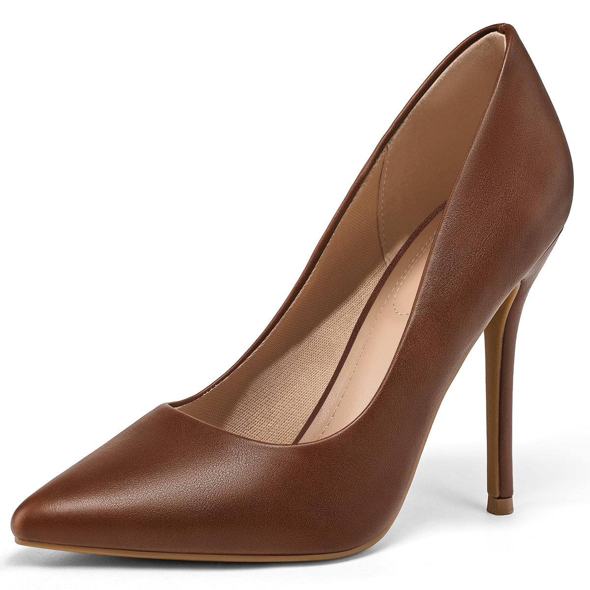 mysoft Women's High Heels Pumps Closed Pointed Toe Stiletto 4IN Dress Shoes
