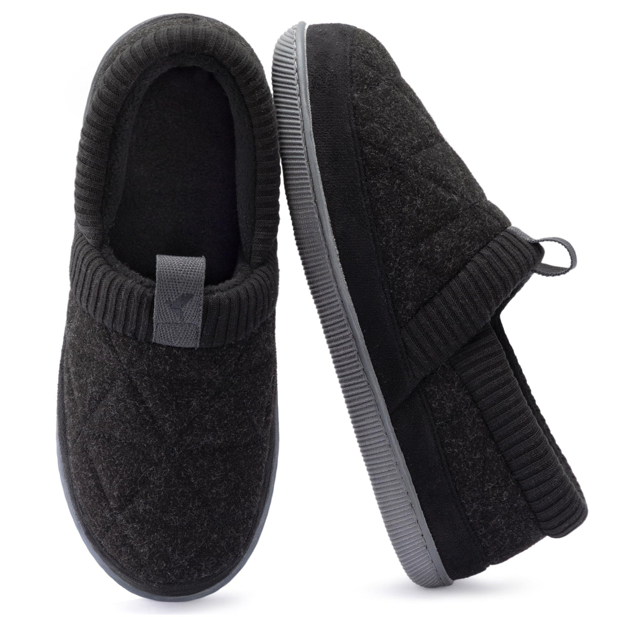 RockDove Women's Knit Cuff Closed Back House Slippers