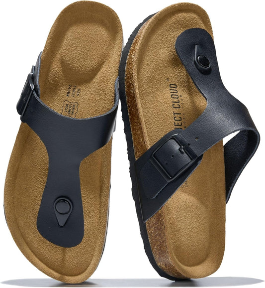 Project Cloud 100% Genuine Leather Thong Sandals & Flip Flops for Women