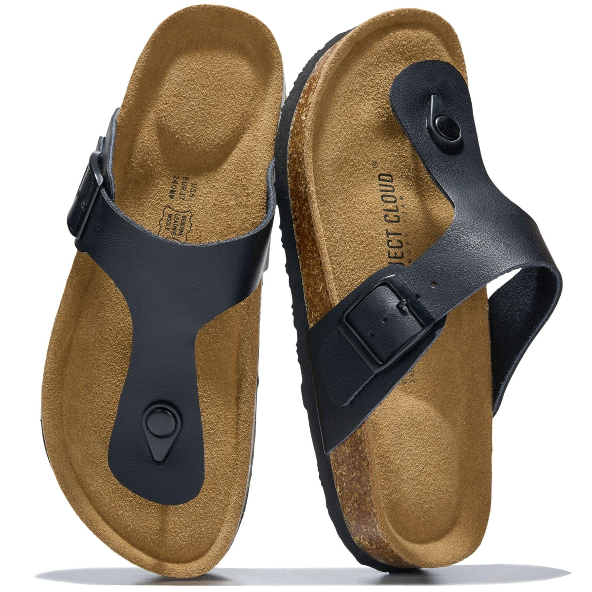 Project Cloud 100% Genuine Leather Thong Sandals & Flip Flops for Women