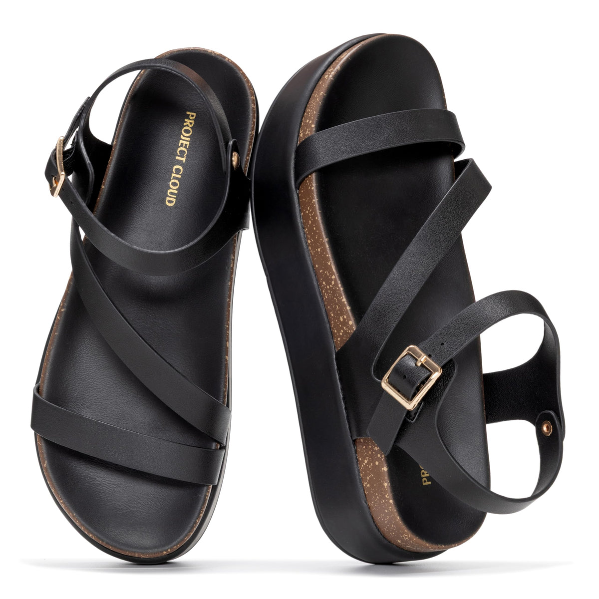 Project Cloud Adjustable Strap Platform Sandals Women Footwear