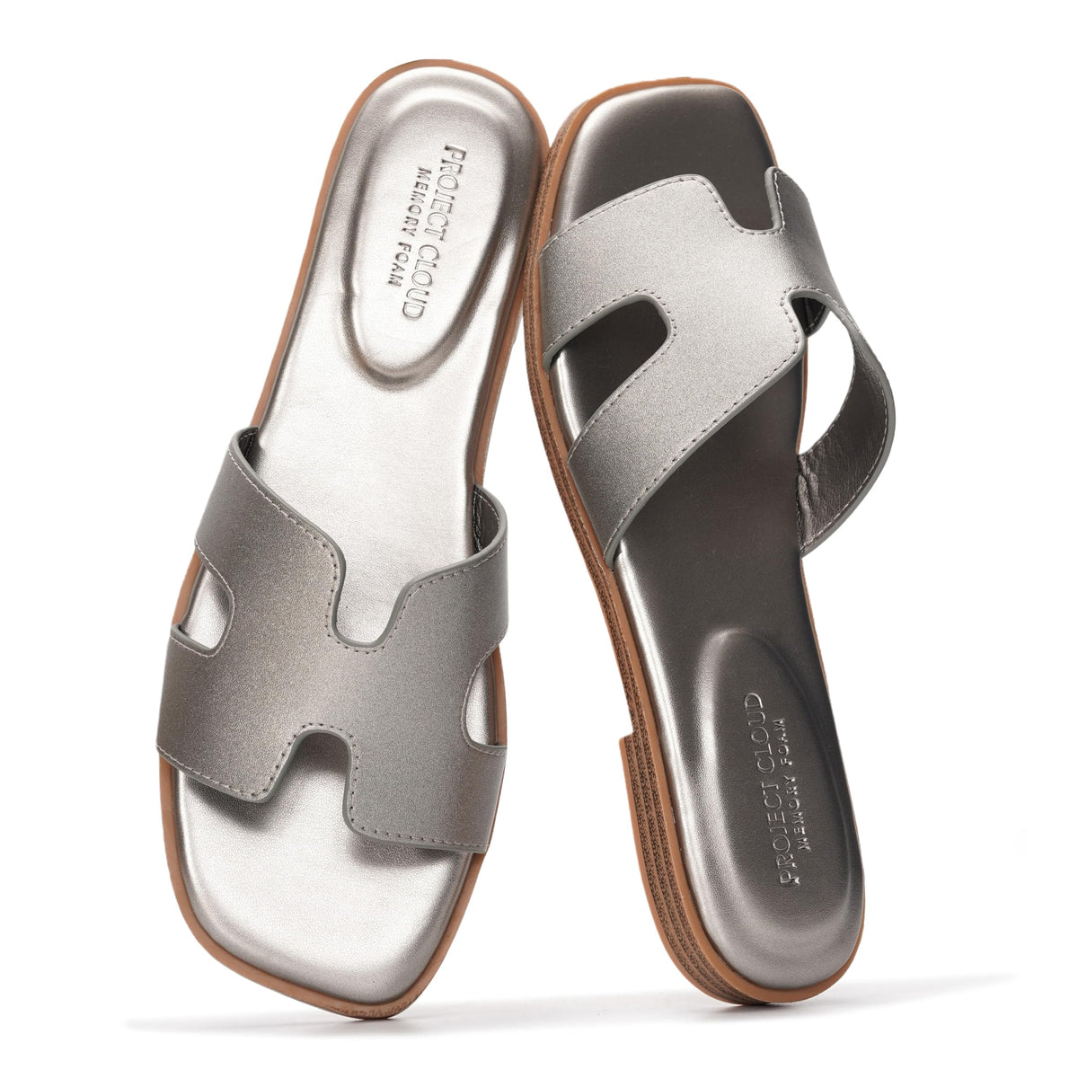Project Cloud 100% Genuine Leather Sandals Women Flats For Women (Jannel)