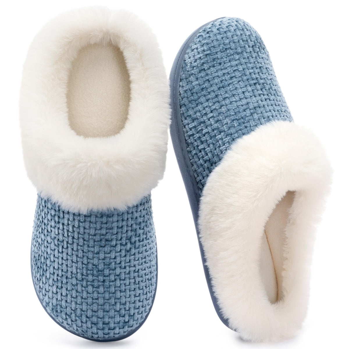 ULTRAIDEAS Women's Popcorn Fleece House Slippers