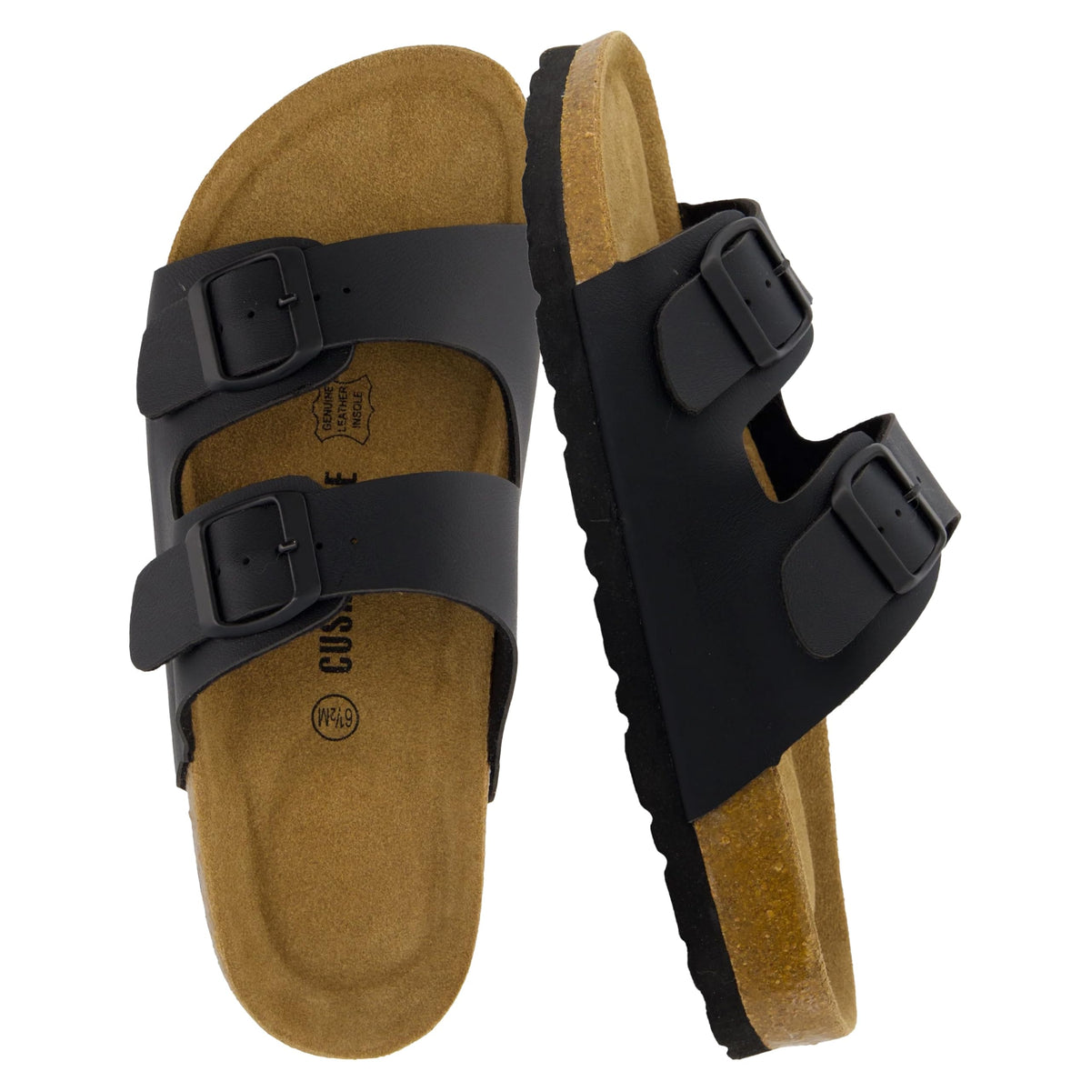CUSHIONAIRE Lane Cork Slide Women's Sandals, Comfortable Sandals for Women