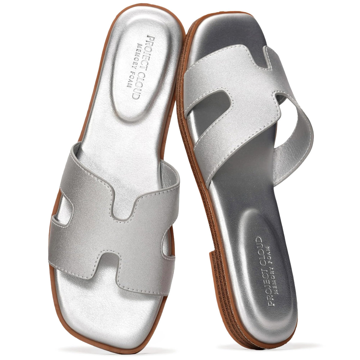 Project Cloud 100% Genuine Leather Sandals Women Flats For Women (Jannel)