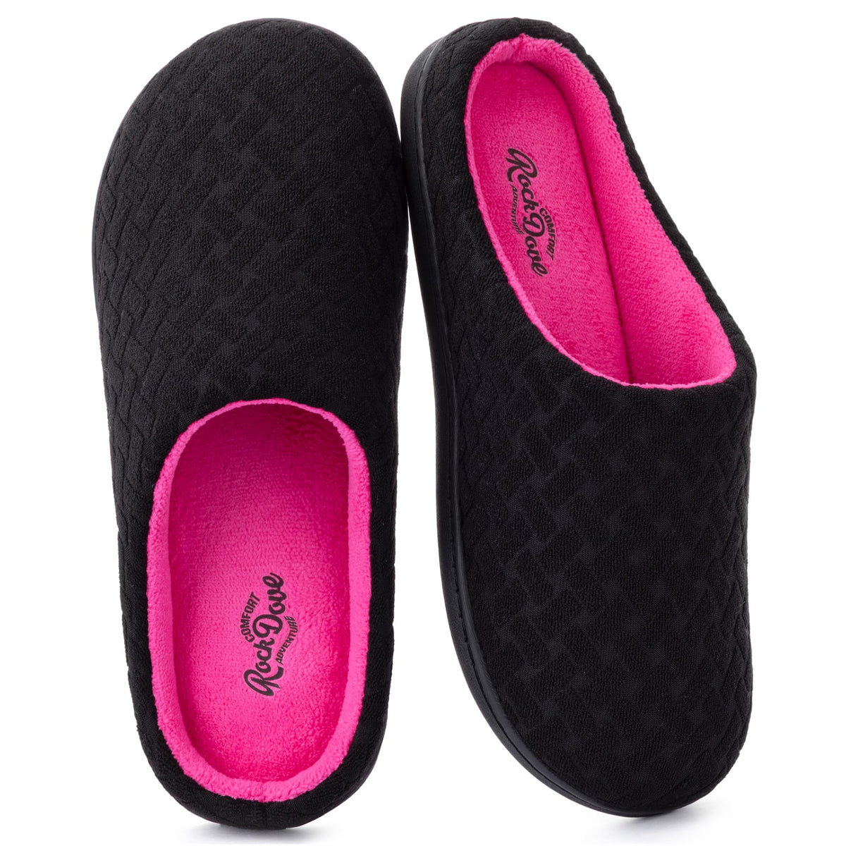 RockDove Womens Birdseye Knit Memory Foam Slippers