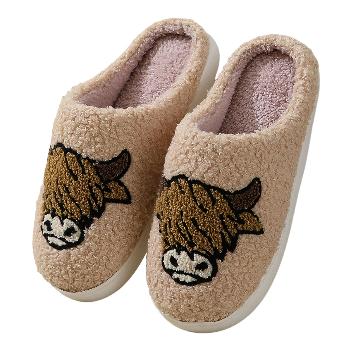 Animal Slippers for Women and Men Fuzzy Memory Foam Non-Slip Warm Indoor