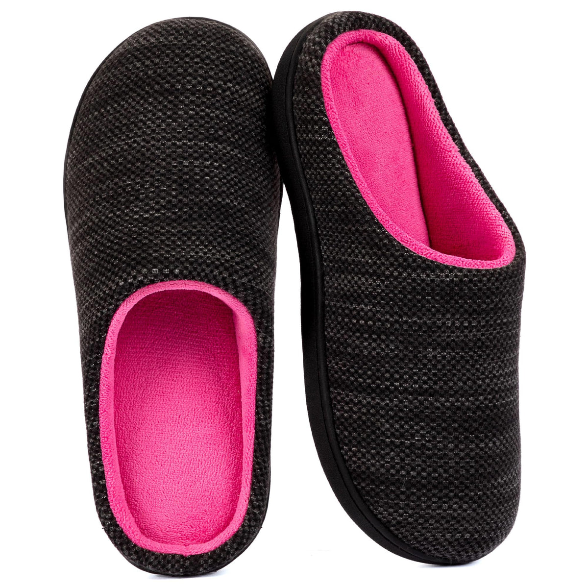 RockDove Womens Birdseye Knit Memory Foam Slippers