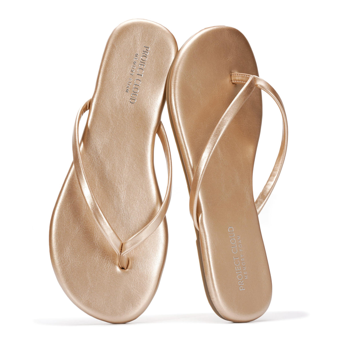 Project Cloud Flip Flops for Women Memory Foam Flats Sandals