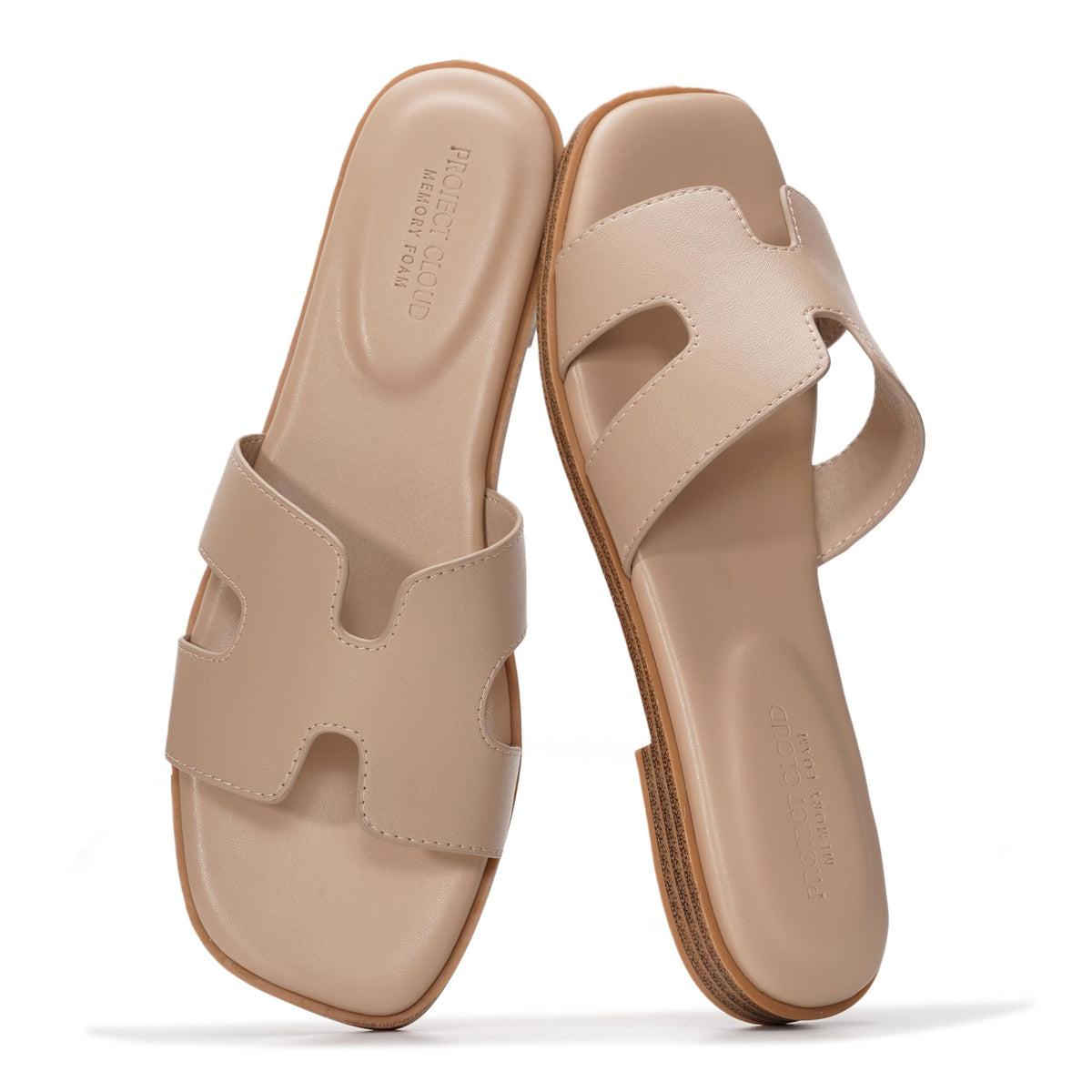 Project Cloud 100% Genuine Leather Sandals Women Flats For Women (Jannel)
