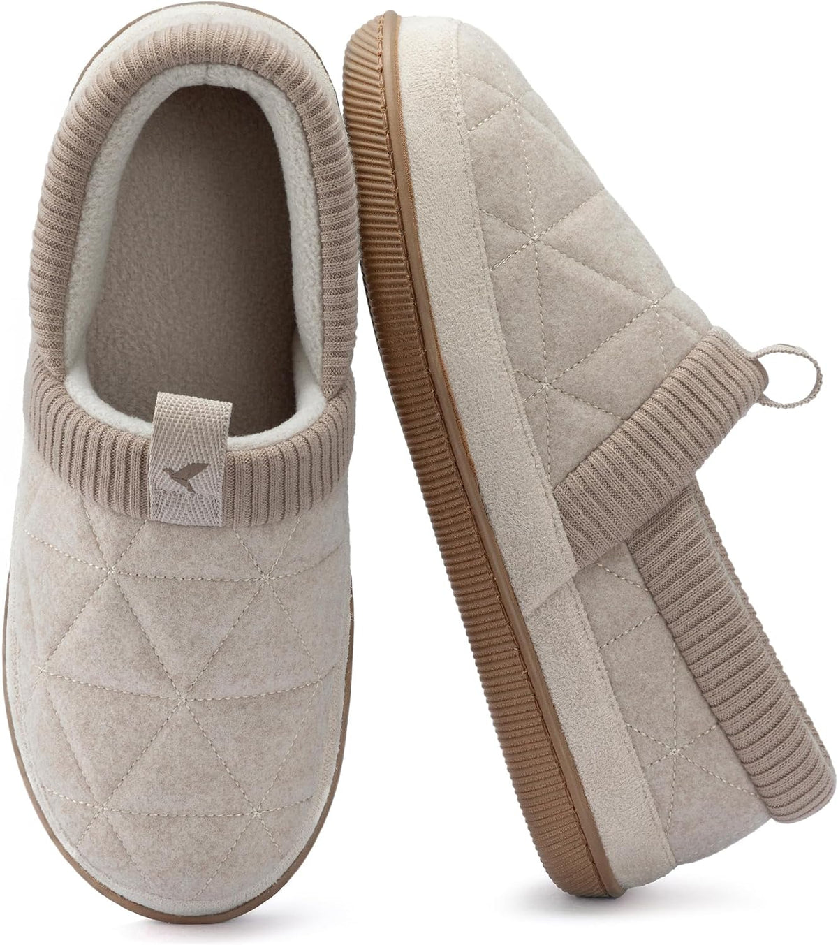 RockDove Women's Knit Cuff Closed Back House Slippers