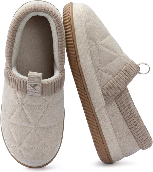RockDove Women's Knit Cuff Closed Back House Slippers