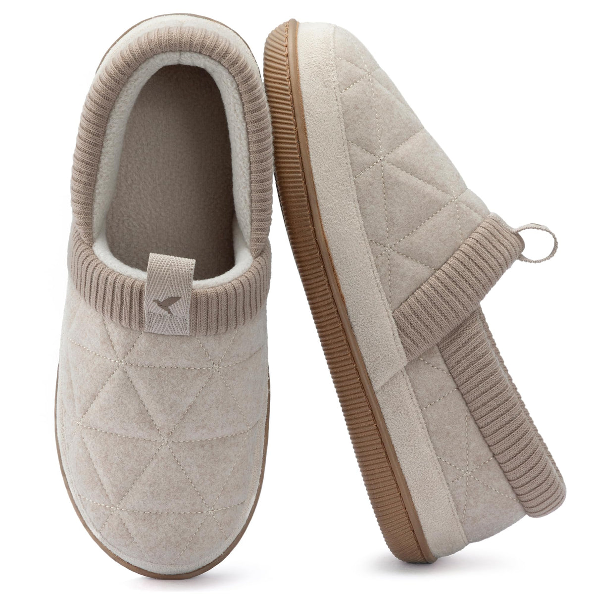 RockDove Women's Knit Cuff Closed Back House Slippers