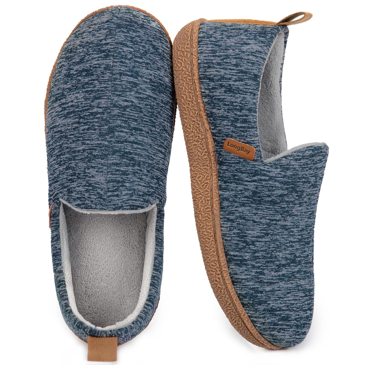 LongBay Women's Slippers Memory Foam Cozy House Shoes for Indoor Outdoor