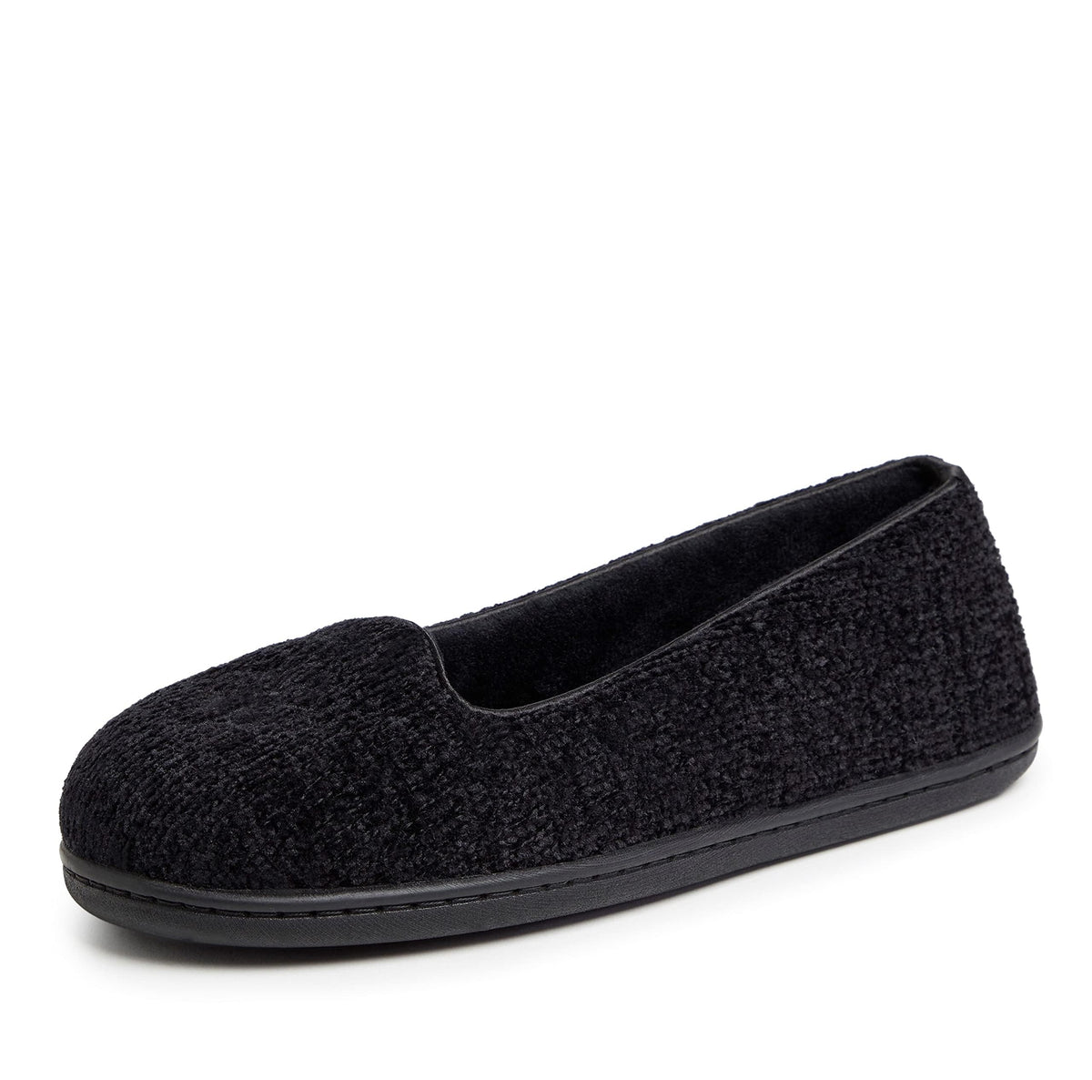 Dearfoams Women's Rebecca Soft Memory Foam Lightweight House Shoes Cozy Loafer with Warm Lining and Wide Widths Slipper