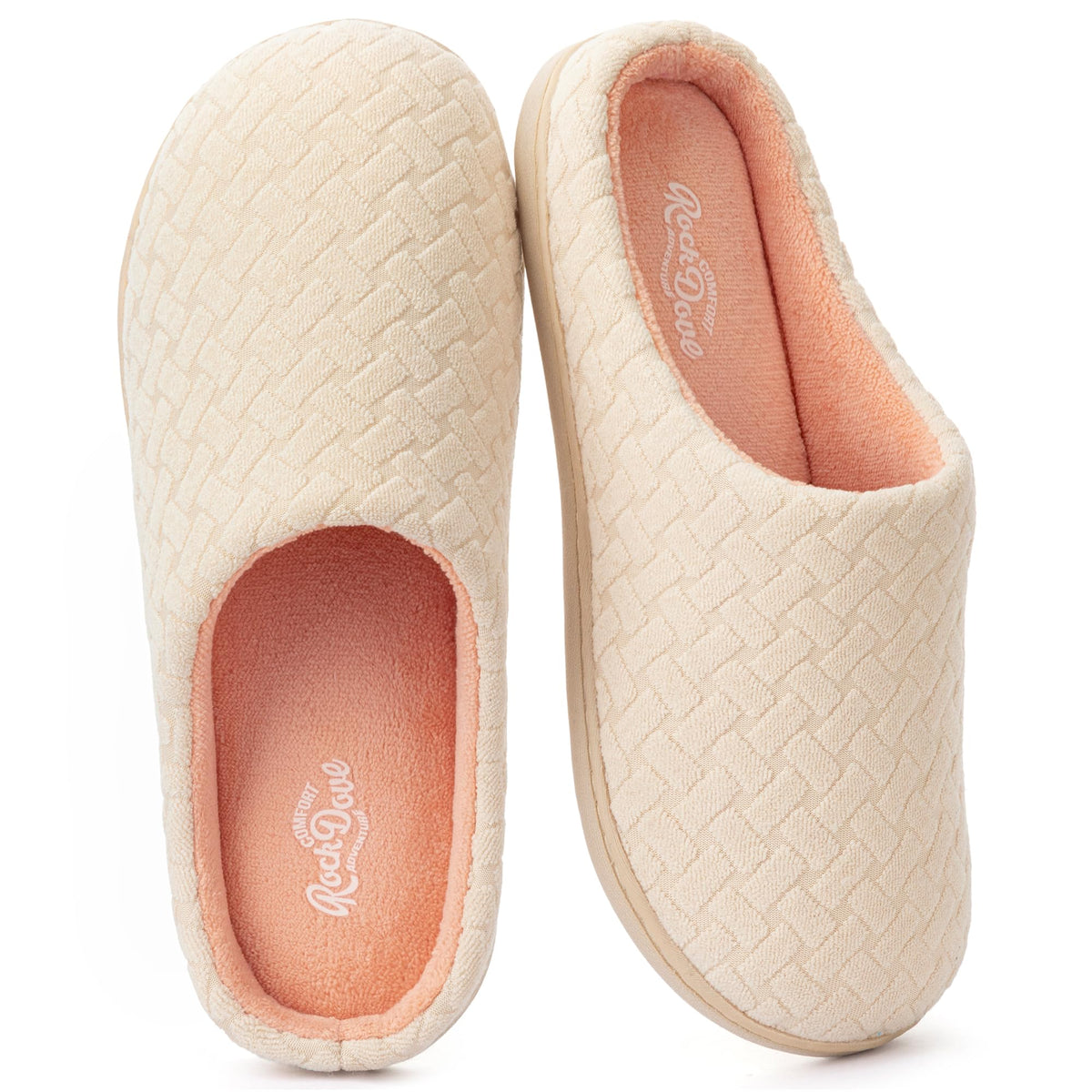 RockDove Womens Birdseye Knit Memory Foam Slippers