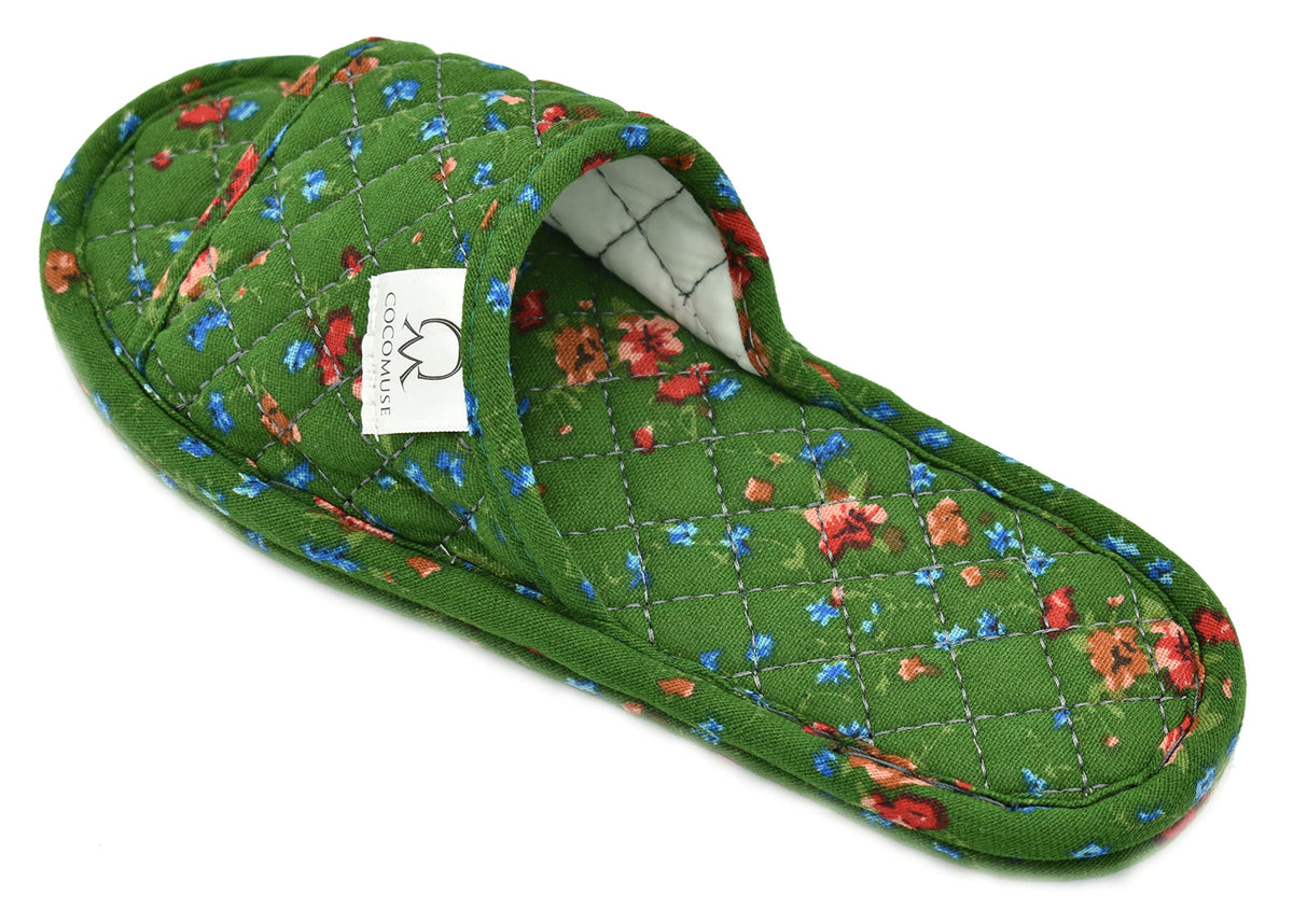 Ultralight Soft Indoor Open Toe Cotton linen Slippers Absorb Sweat Cloth Bottom House Slippers