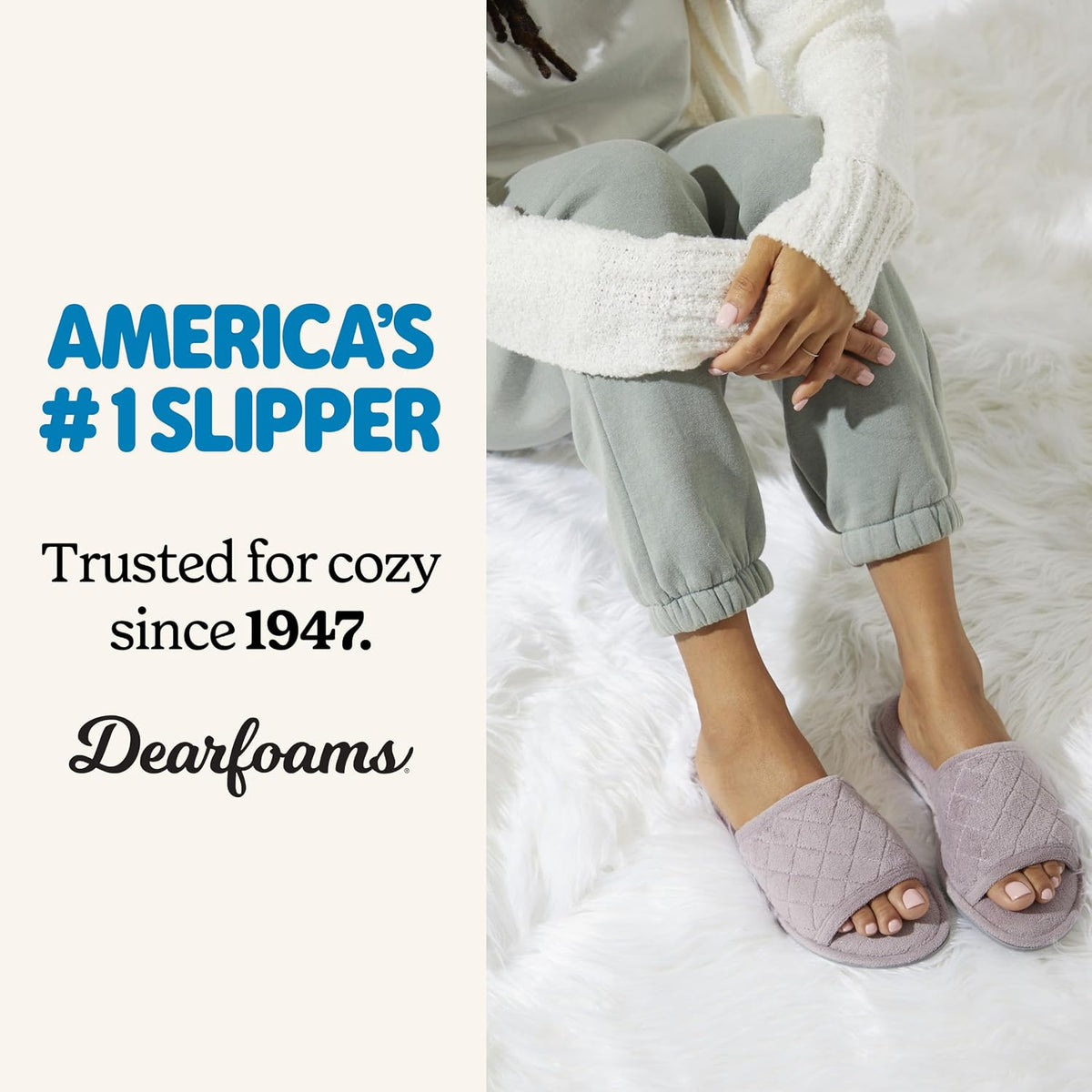 Dearfoams womens Slipper Memory Foam Summer House Shoe Beatrice Terry Slide