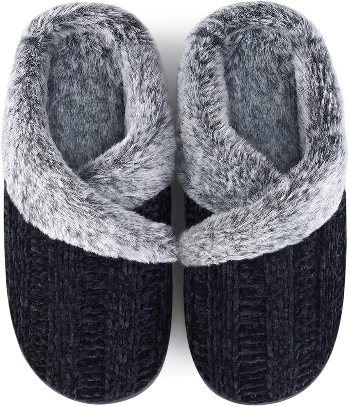 Slippers for Women Fuzzy House Slip on Indoor Outdoor Bedroom Home Shoes