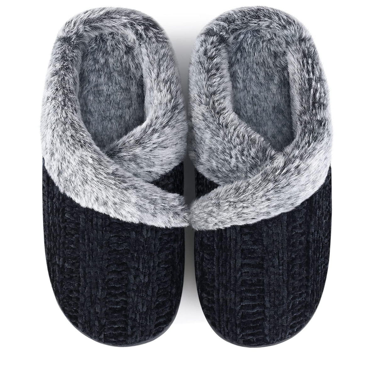 Slippers for Women Fuzzy House Slip on Indoor Outdoor Bedroom Home Shoes
