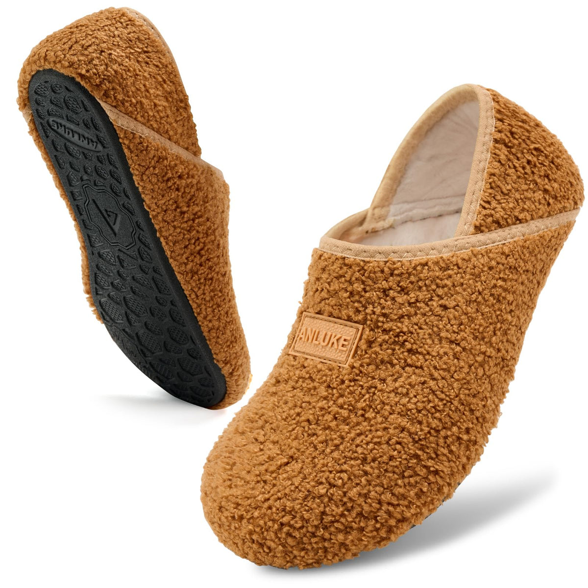 ANLUKE House Slippers for Women Men Fuzzy Socks Indoor/Outdoor