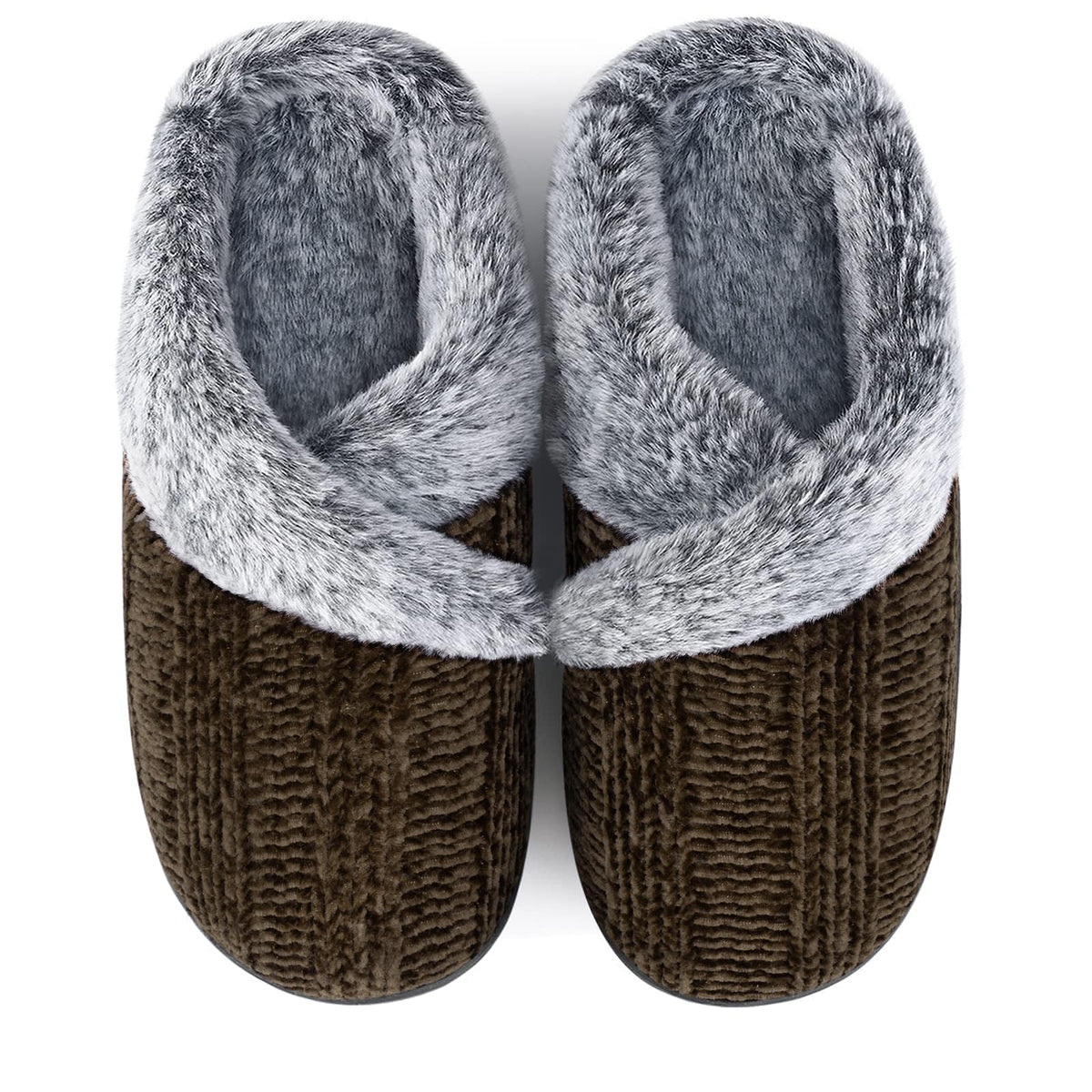 Slippers for Women Fuzzy House Slip on Indoor Outdoor Bedroom Home Shoes