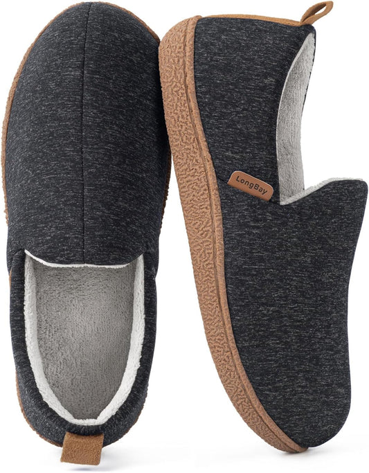 LongBay Women's Slippers Memory Foam Cozy House Shoes for Indoor Outdoor