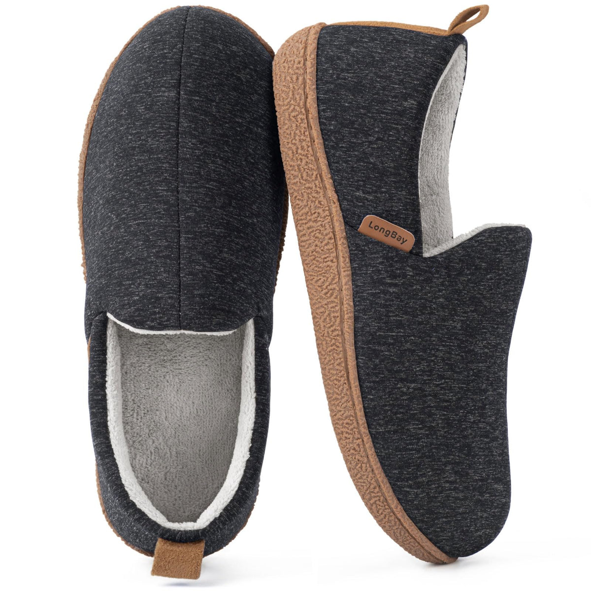 LongBay Women's Slippers Memory Foam Cozy House Shoes for Indoor Outdoor