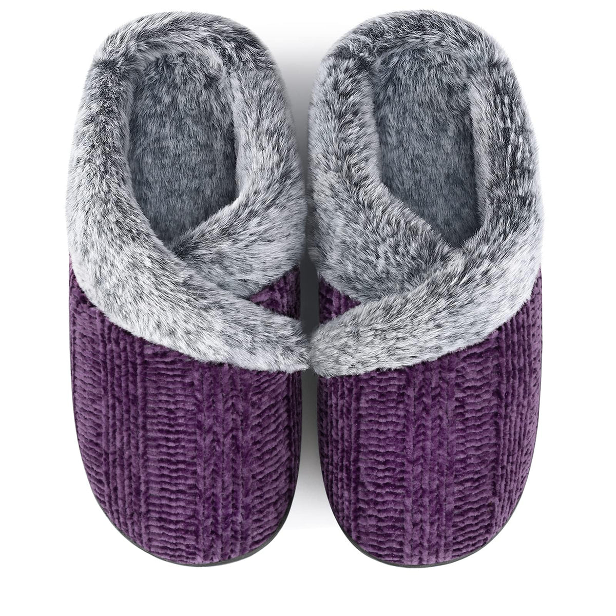 Slippers for Women Fuzzy House Slip on Indoor Outdoor Bedroom Home Shoes