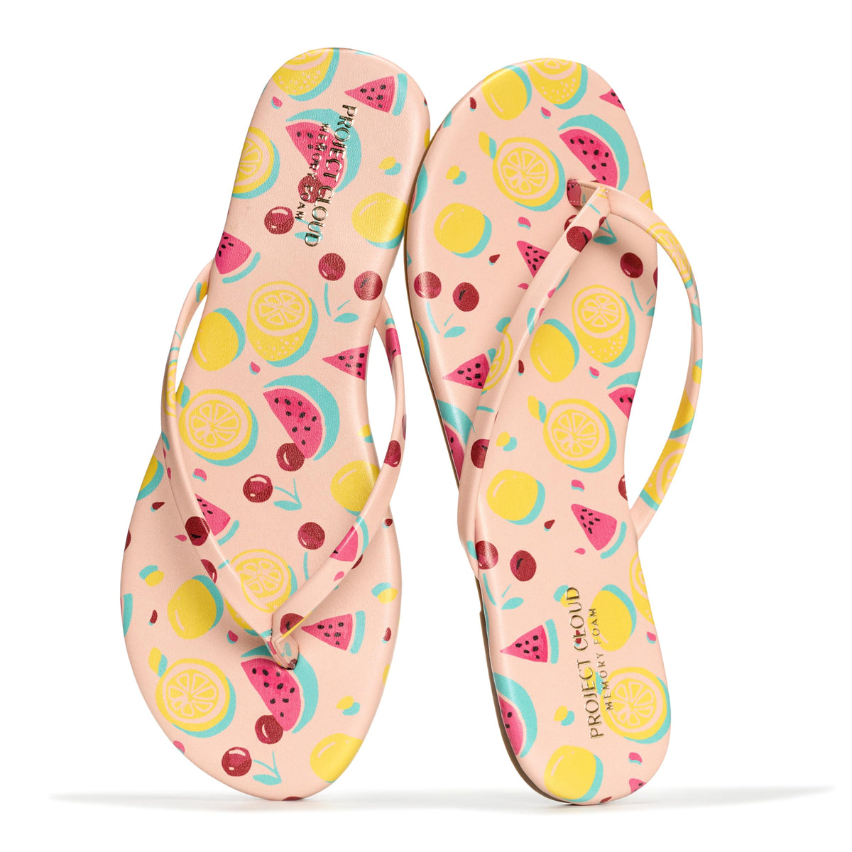 Project Cloud Flip Flops for Women Memory Foam Flats Sandals