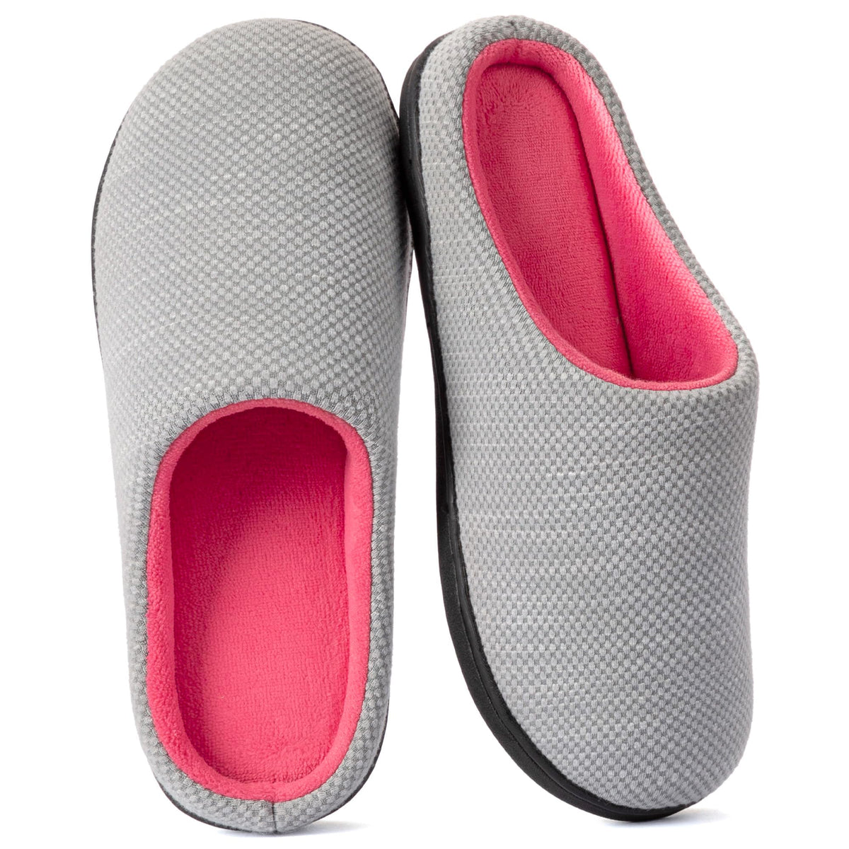 RockDove Womens Birdseye Knit Memory Foam Slippers