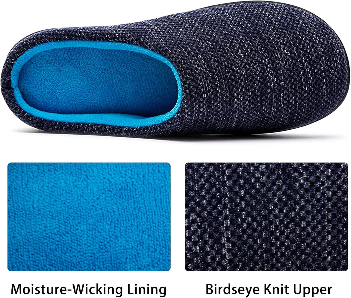 RockDove Womens Birdseye Knit Memory Foam Slippers