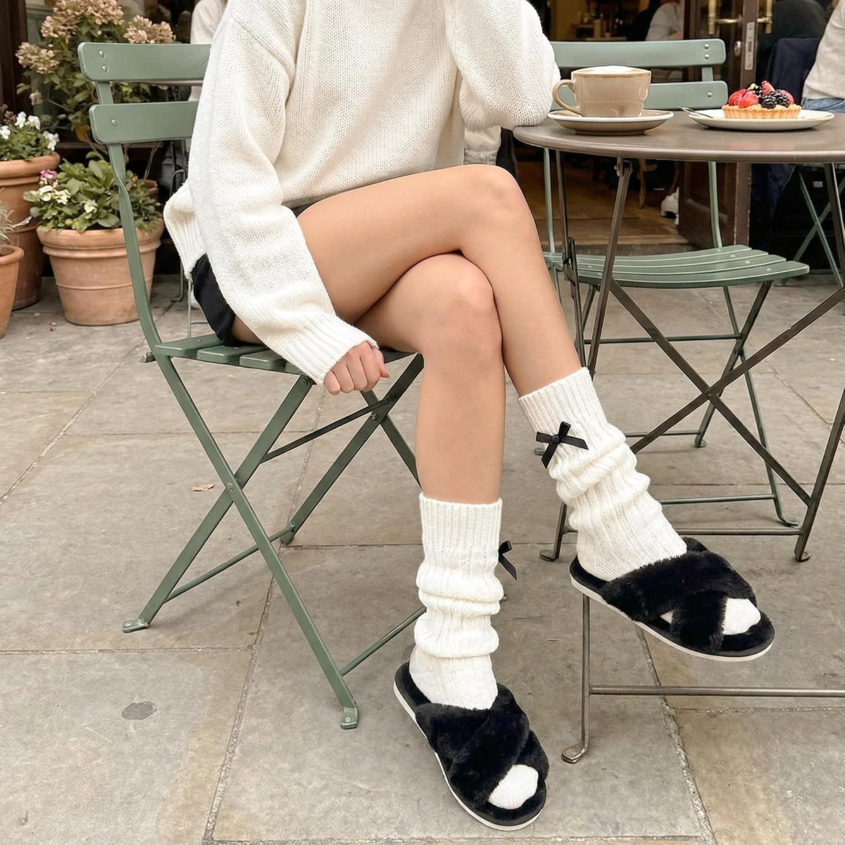 Ankis Womens Fuzzy Cozy Comfy Soft Slippers - 2Pair Fluffy Furry House Slippers Plush Home Ladies Gifts Memory Foam, Cross Band, Open Toe，Indoor/Door Bride Slipper Slides Wedding Ladies Shoes