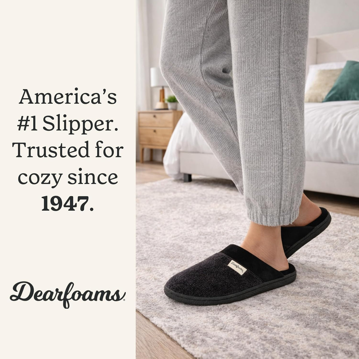 Dearfoams Women's Samantha Knit Closed Toe Scuff Slipper