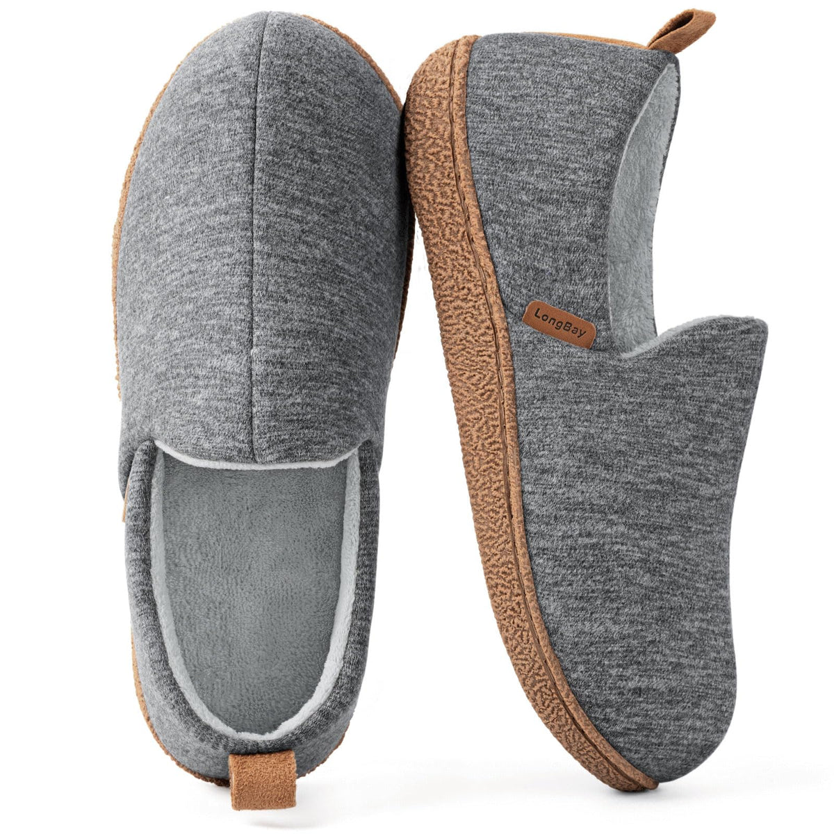 LongBay Women's Slippers Memory Foam Cozy House Shoes for Indoor Outdoor