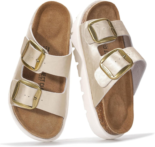 Project Cloud 100% Genuine Leather Platform Sandals Women (Greecechunky)