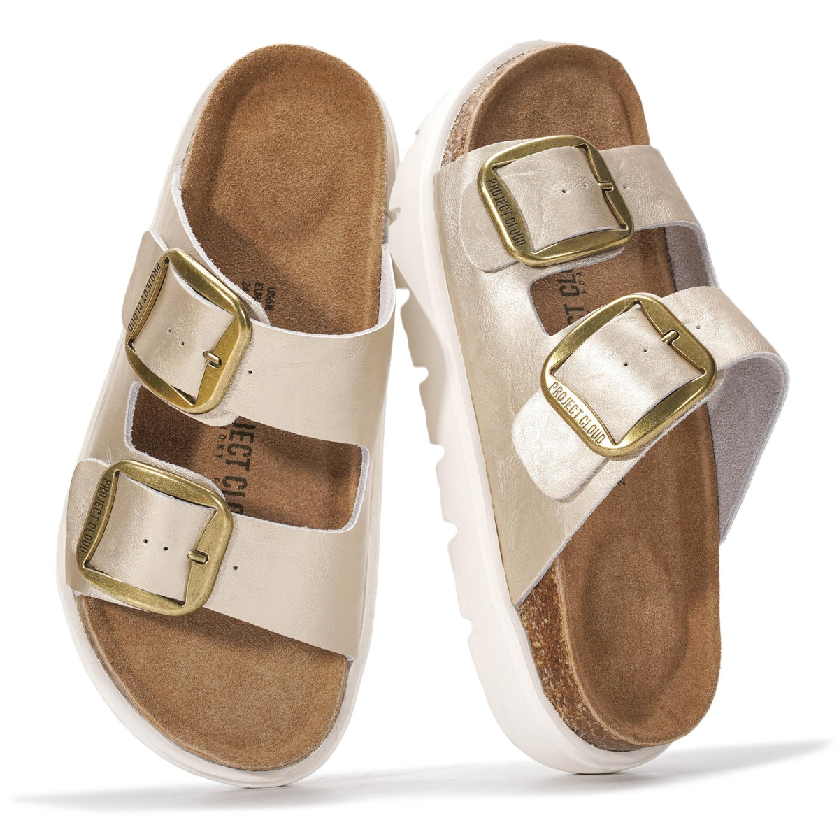 Project Cloud 100% Genuine Leather Platform Sandals Women (Greecechunky)
