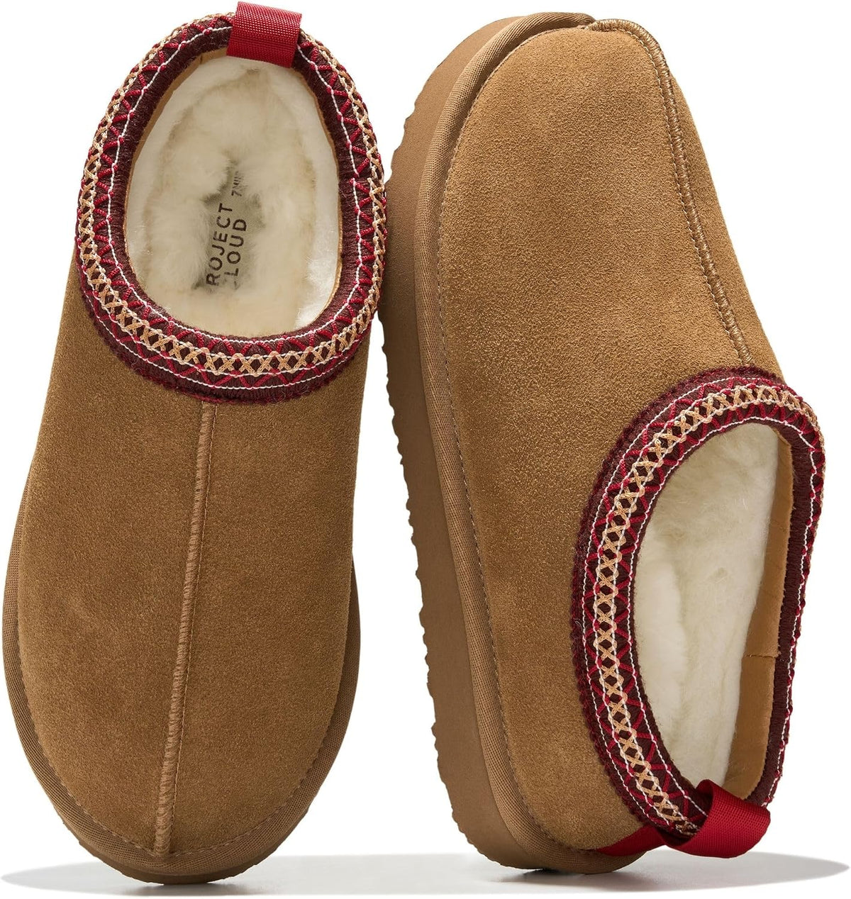 100% Genuine Leather Womens Slippers Fur-Lined Shearling Slippers for Women